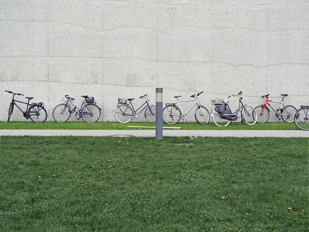 Geparkte Fahrräder