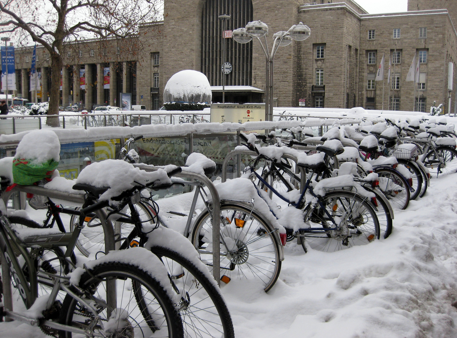 Geparkte Fahrräder