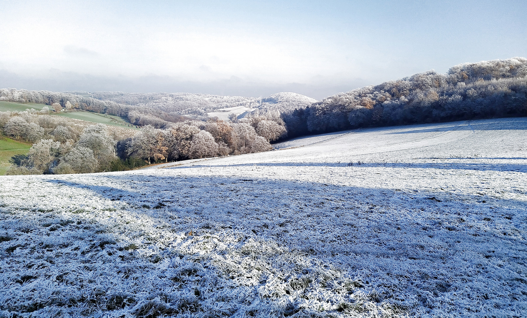 Gepuderzuckerte Landschaft