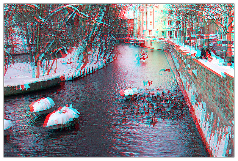 Gera in Erfurt - Rot/Cyan-Anaglyphe