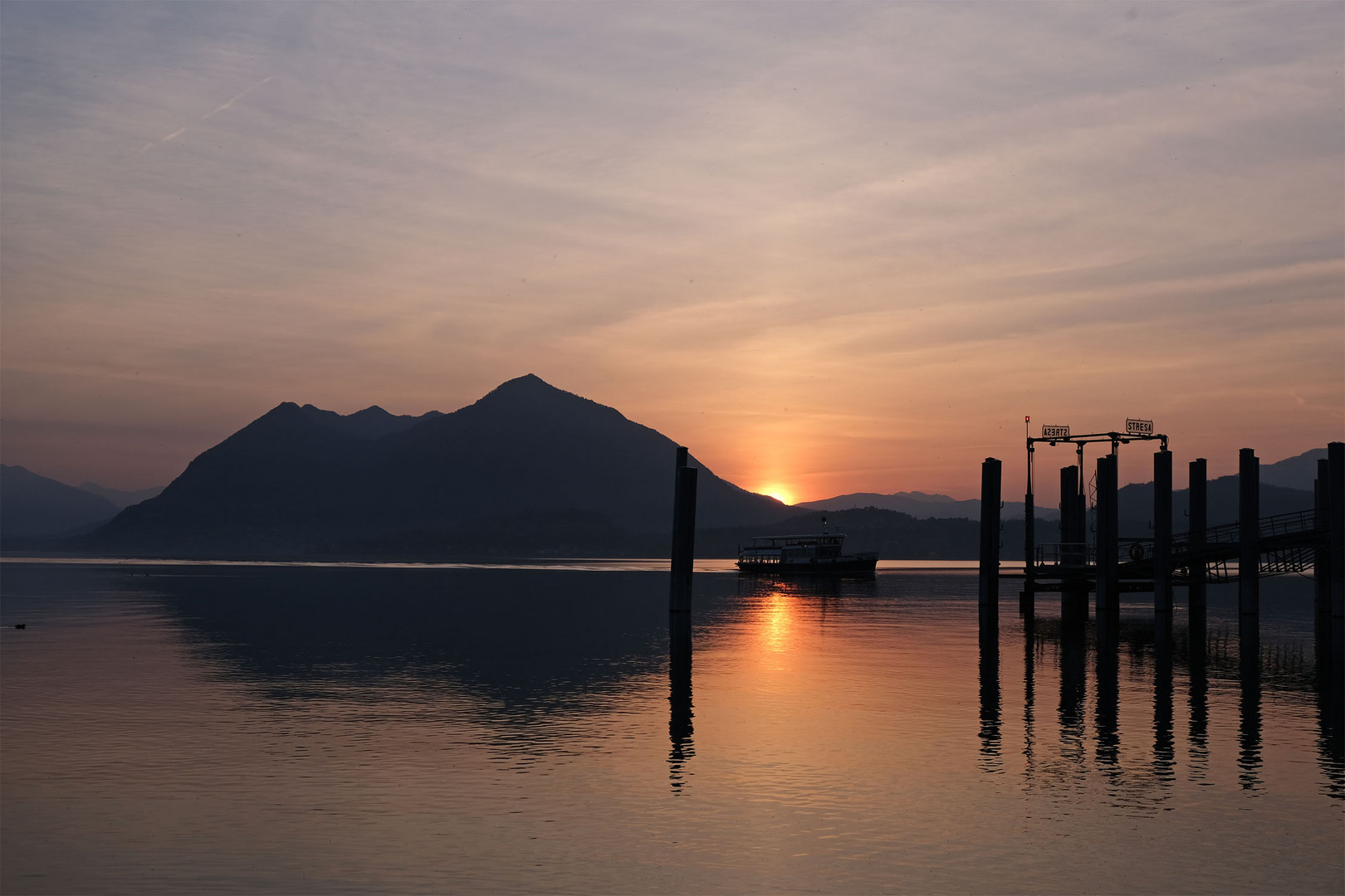 Gerade bei Sonnenaufgang ...