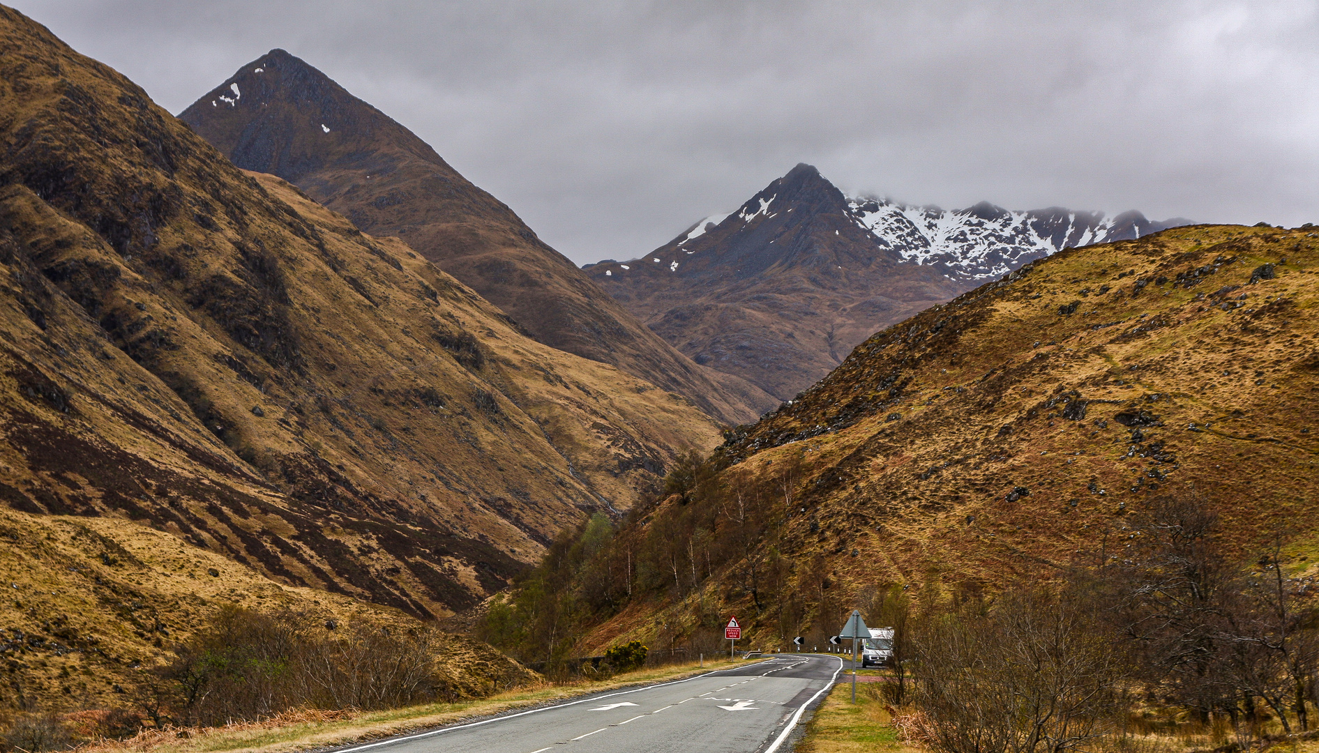 Gerade hier im Glenshiel...