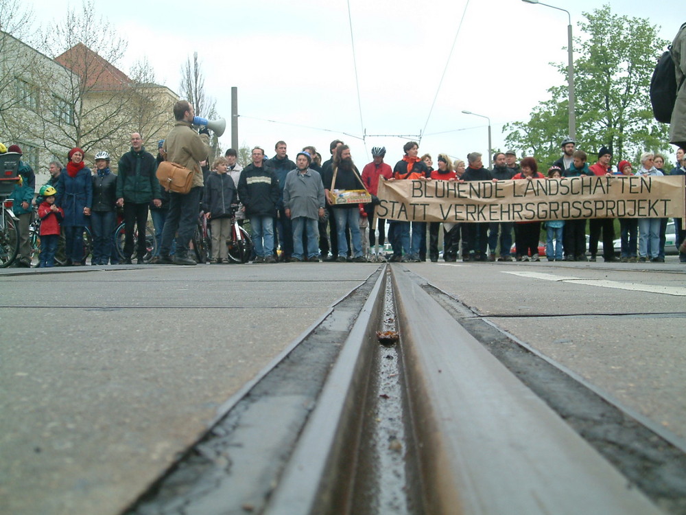 Gerade zum Protest