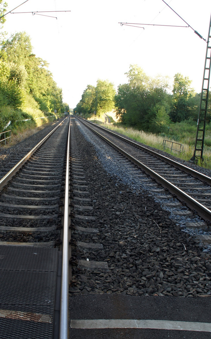 Geradeaus in die Ewigkeit bei KM 59.905