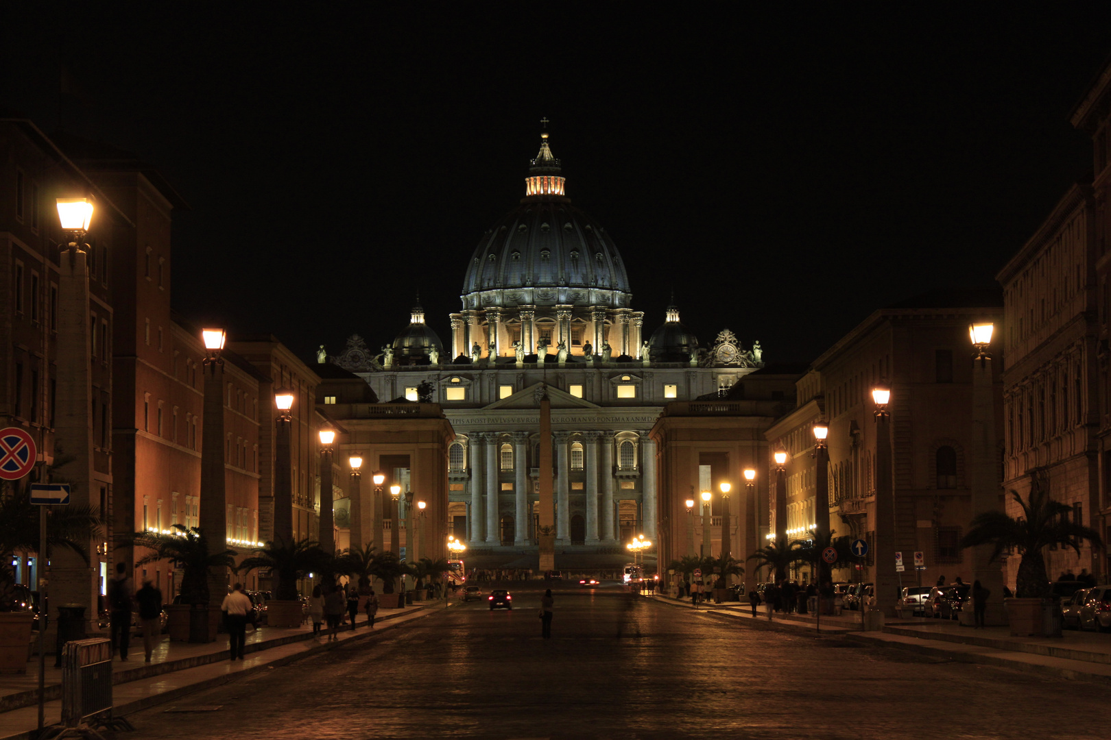 Geradeaus zum Pontifex