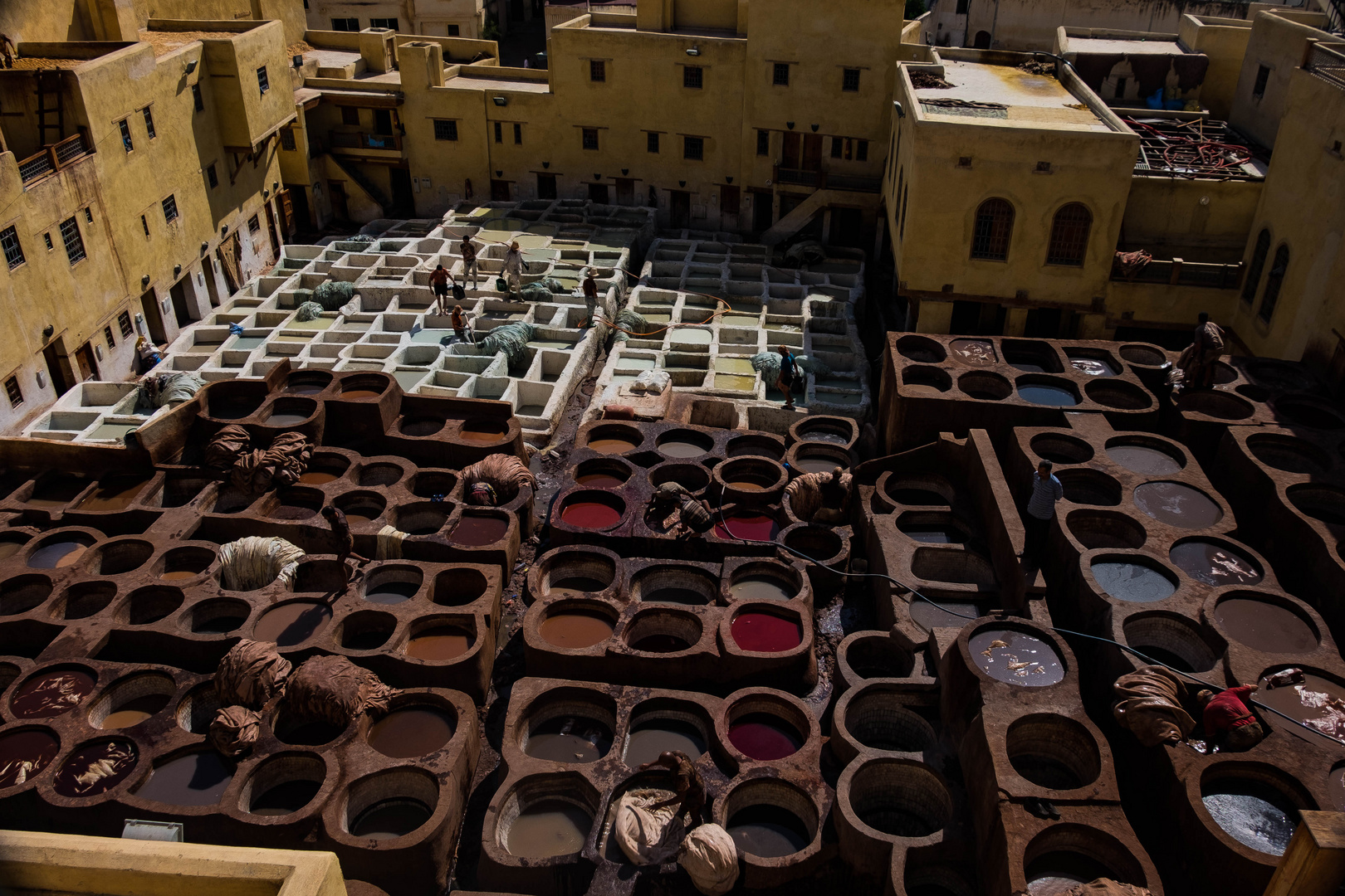 Gerberei-Färberei in Fes