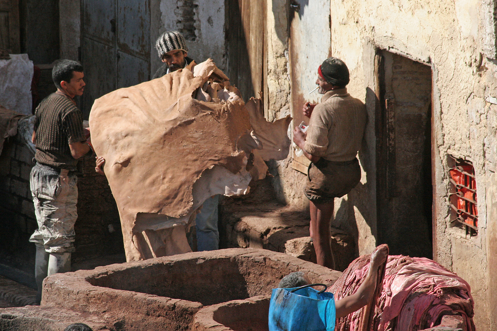 Gerberei in Fez / Marokko