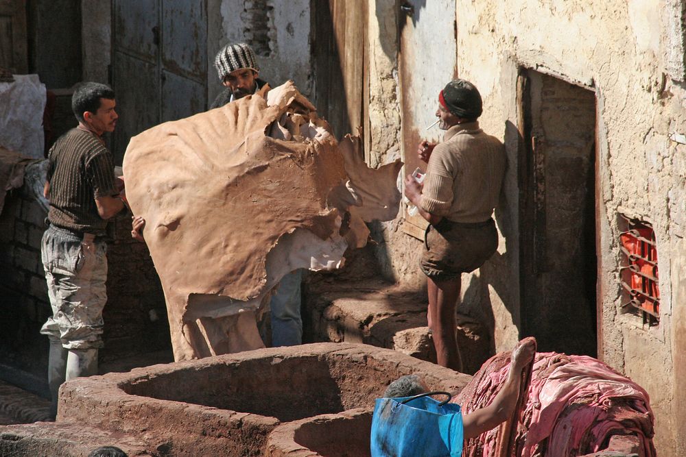 Gerberei in Fez / Marokko