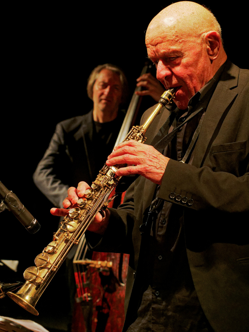 Gerd Dudek und Martin Gjakonovski am 21.12.21 in Köln