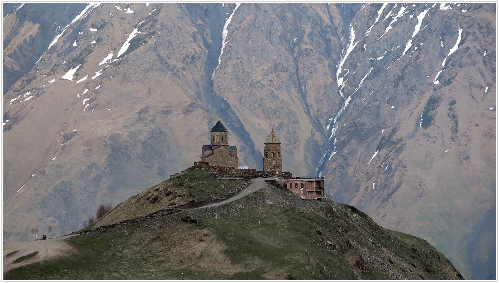 Gergetis Sameba (Dreifaltigkeitskirche) - Kaukasus - Georgien