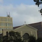 Gerichtsgebäude und Kirche in Barcelona