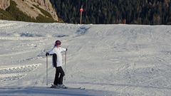 Gerlinde auf der Piste