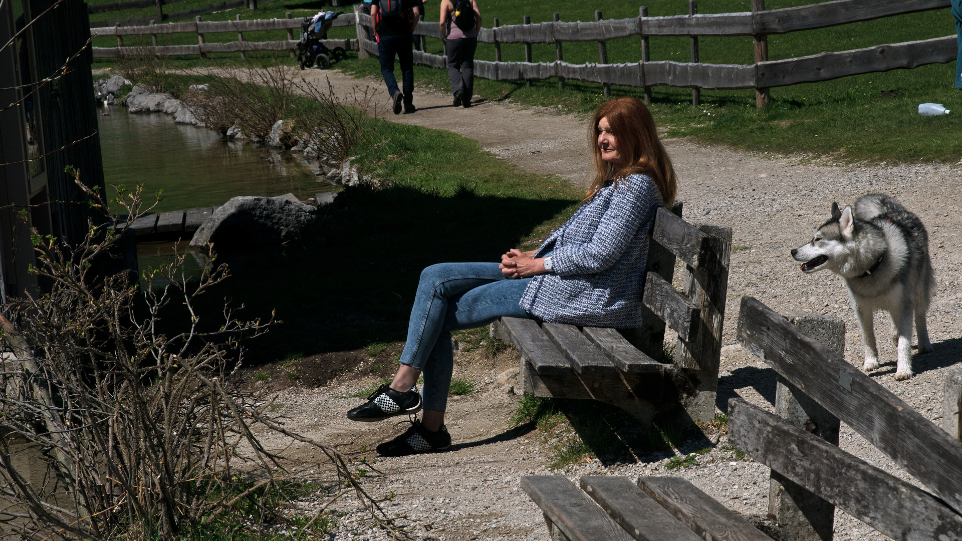 Gerlinde mit Hund