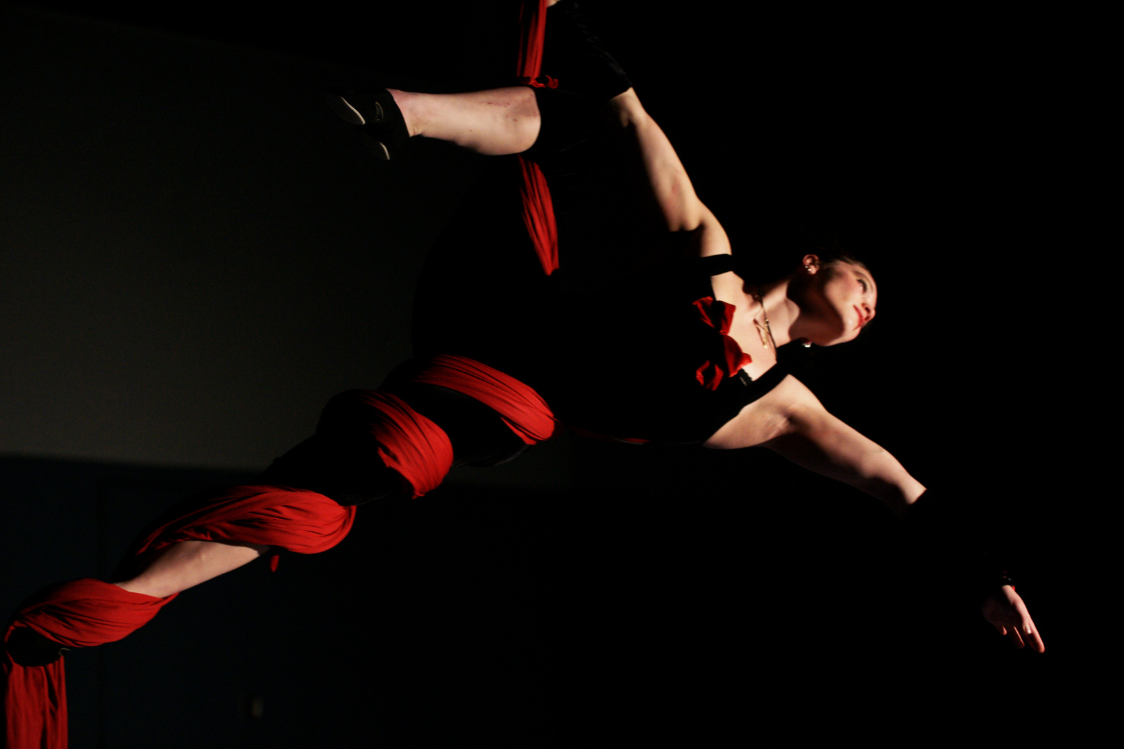 German Acrobat Marlene Kiepke performing