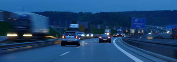 German Autobahn fast forward