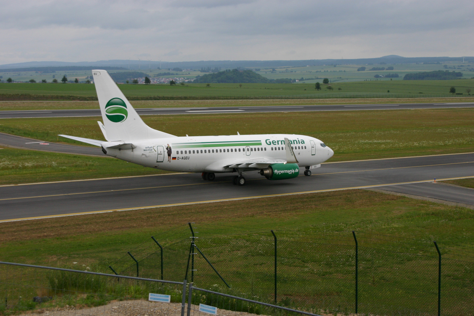 Germania B737 in Kassel-Calden