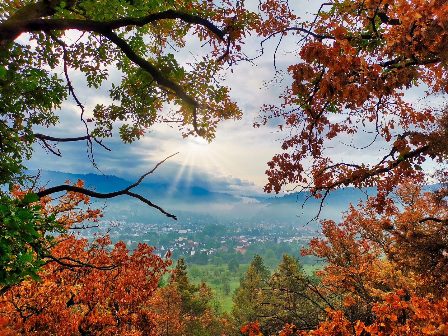 Gernsbach im Herbstnebel