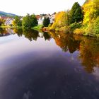 Gernsbach im Murgtal im Herbst 