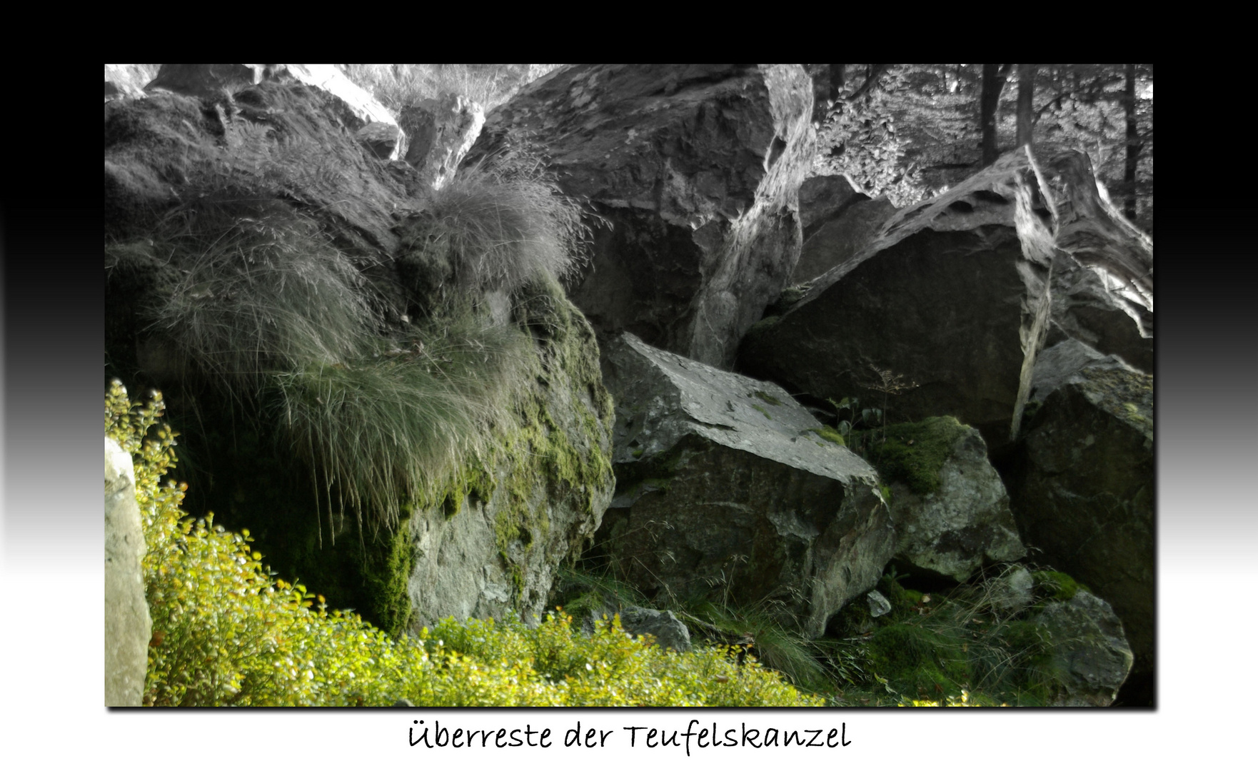 Geröll am Fuße des Kandelfelsen