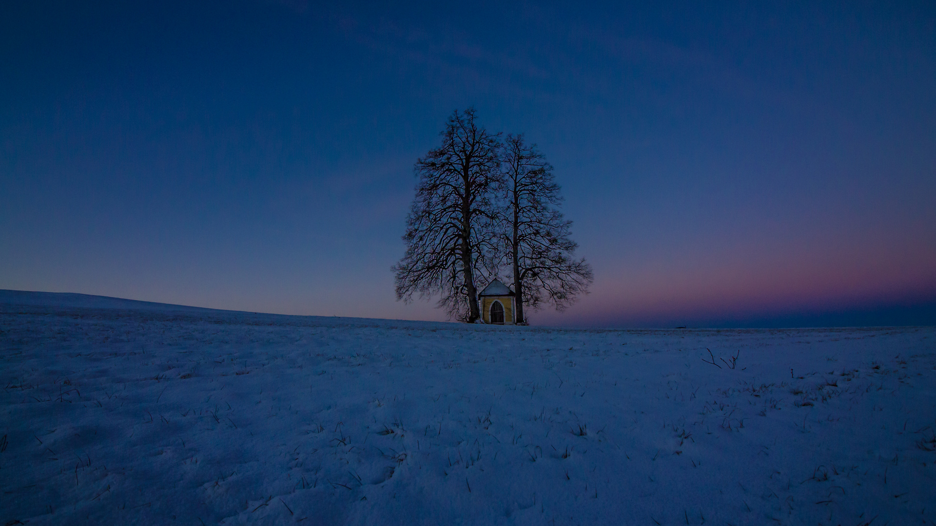 Gerolder Kapelle im Sonnenaufgang