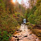 Geroldsauer Wasserfall bei Baden-Baden im Winter 