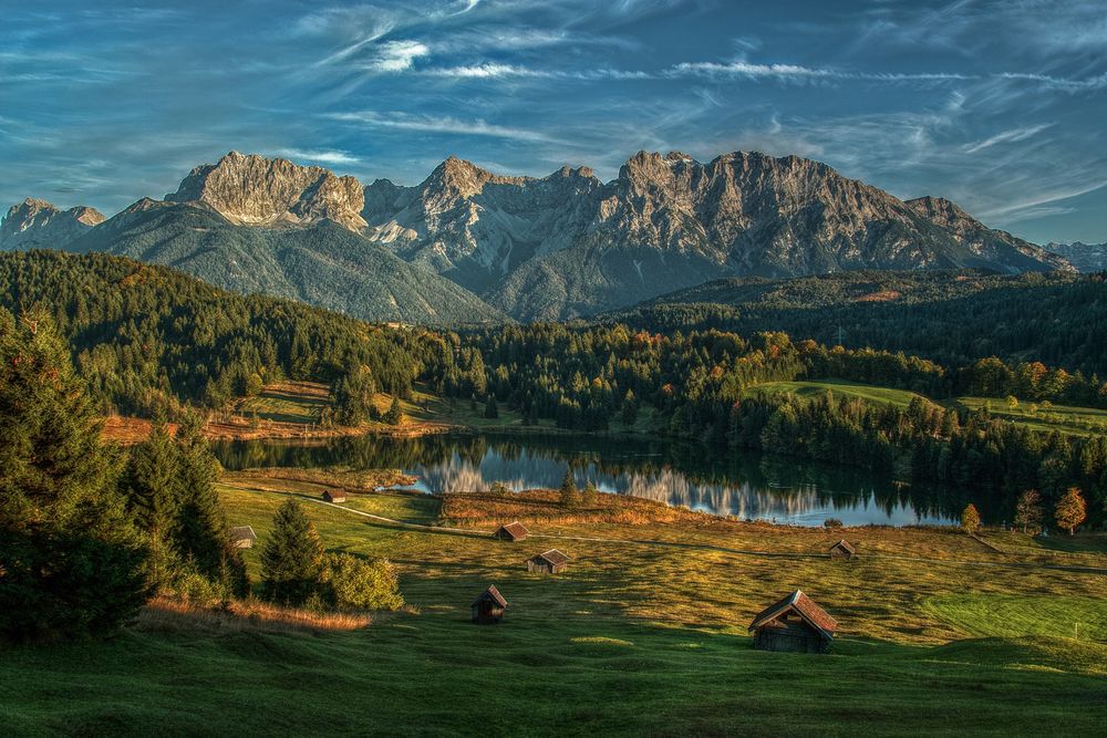 Geroldsee gegen Karwendel