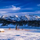 Geroldsee gegen Karwendelgebirge, Oberbayern