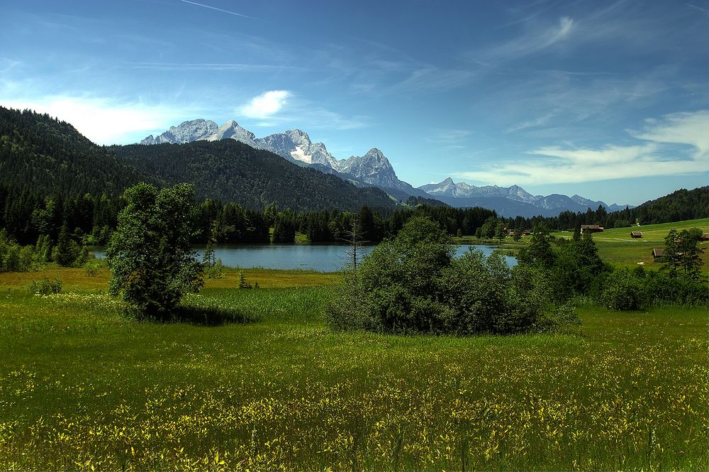 Geroldsee gegen Wettersteingebirge