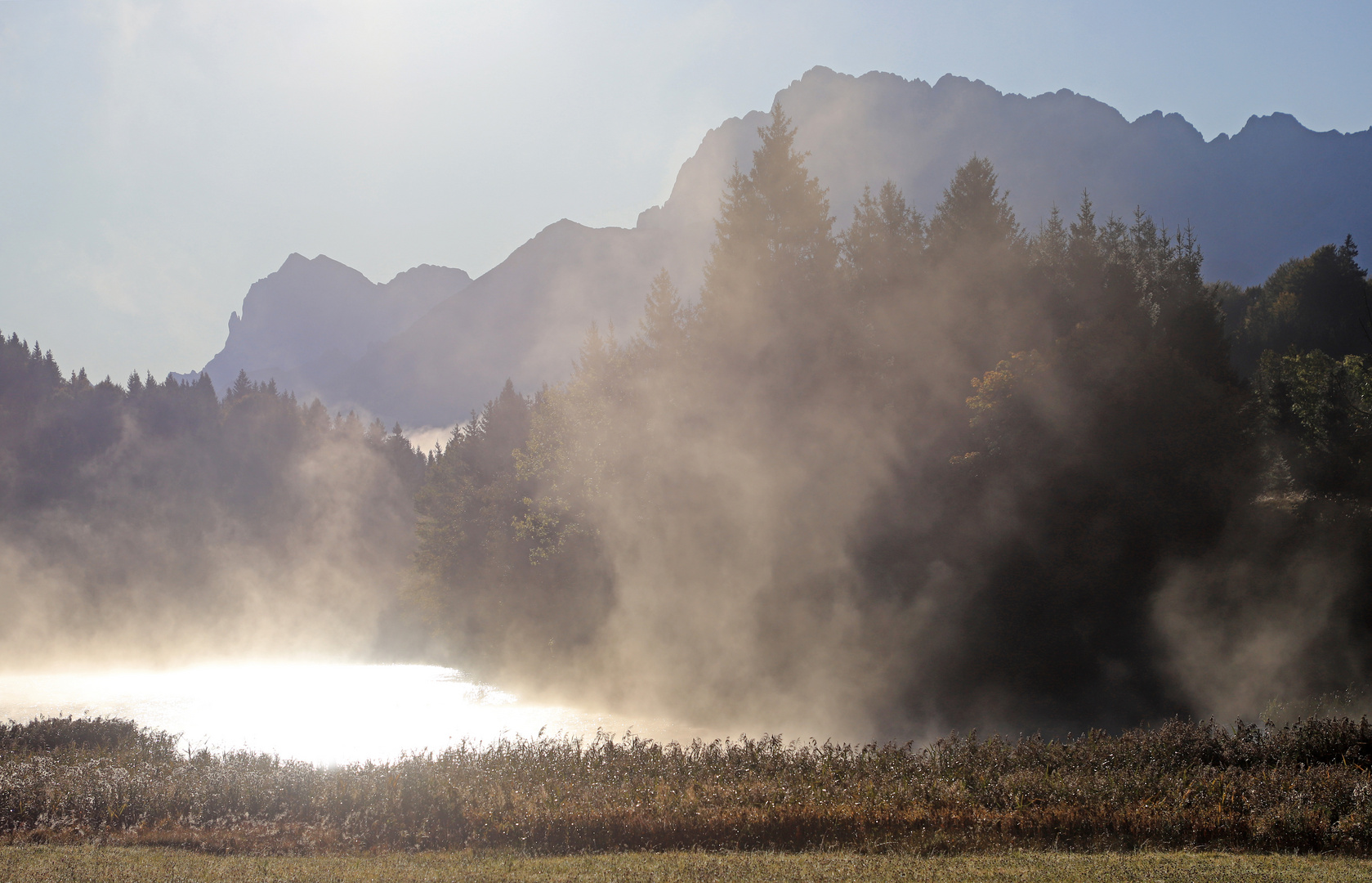 Geroldsee im Gegenlicht