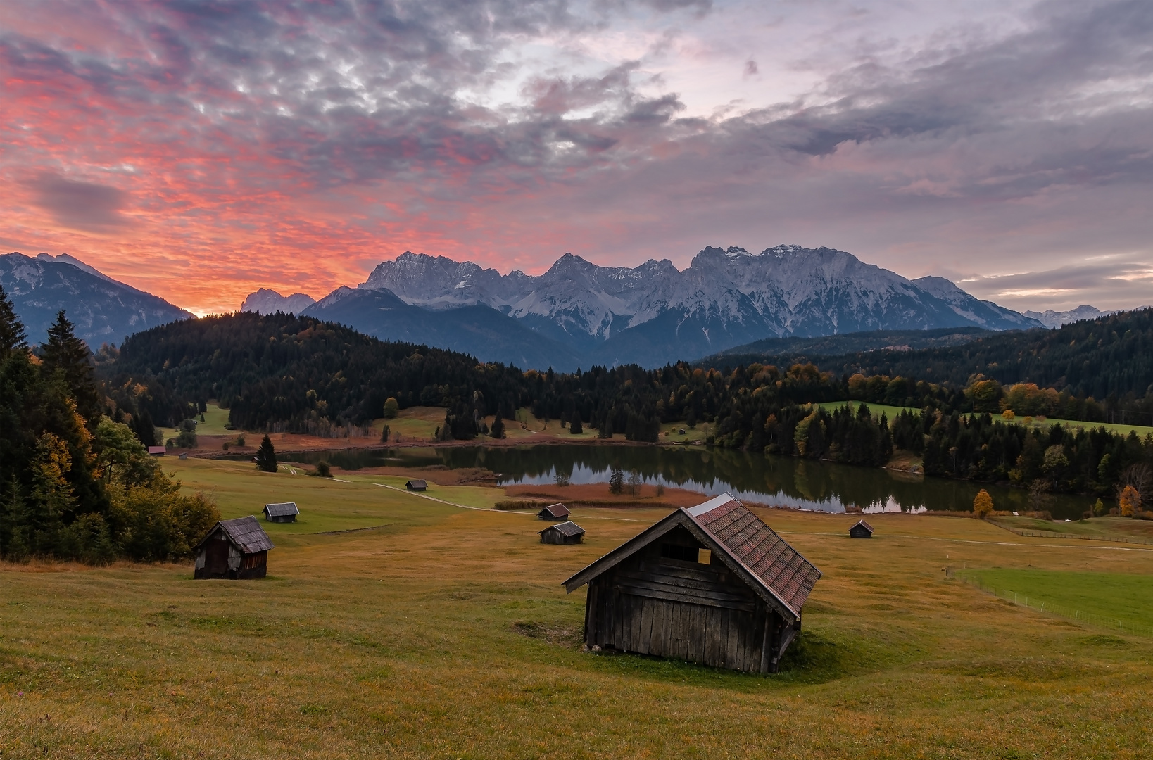 Geroldsee (Wagenbrüchsee) zu Sonnenaufgang