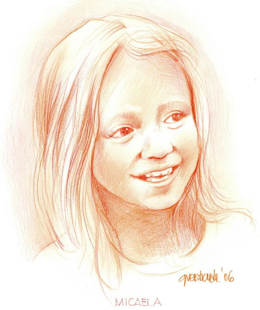 Gerrit's drawing of Micaela