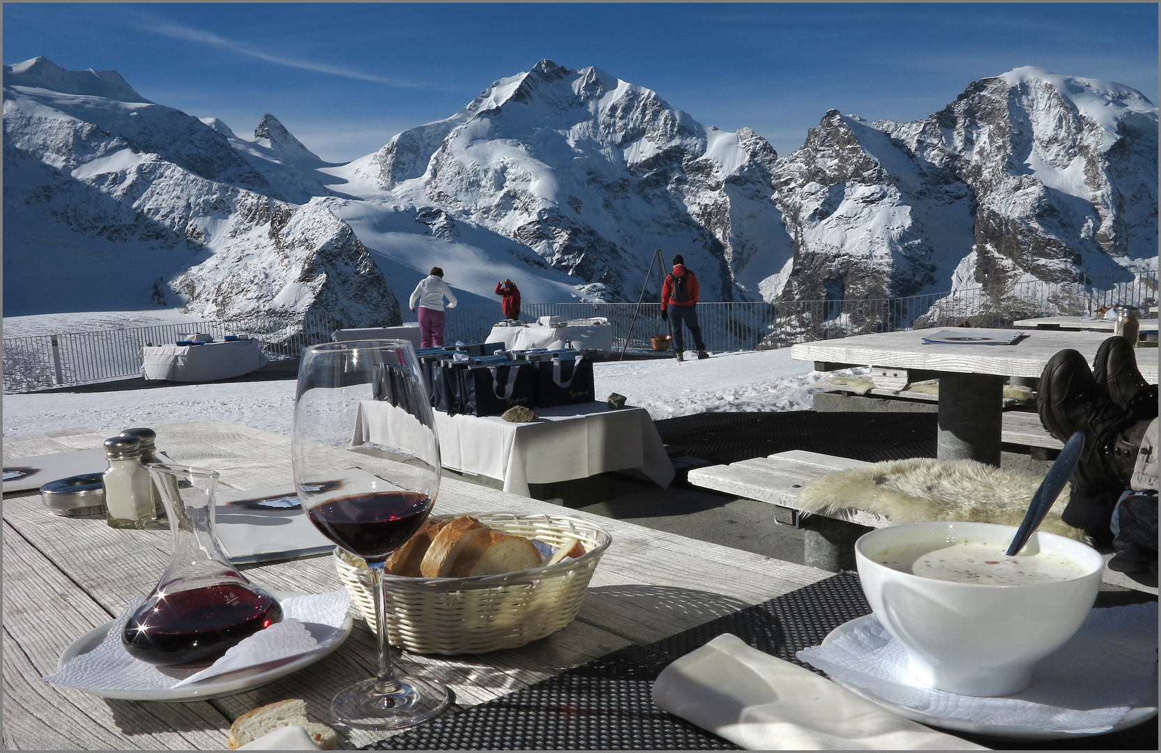 Gerstensuppe schlürfen auf 3000 m