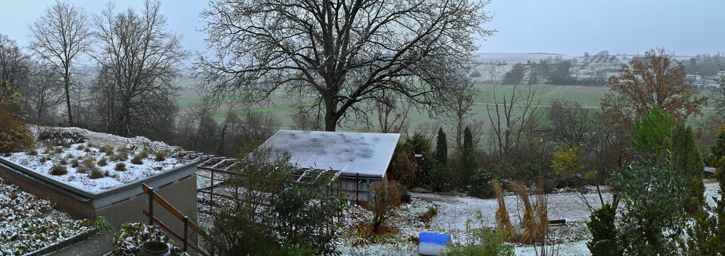 Gerstern hatten wir leichten Schneefall