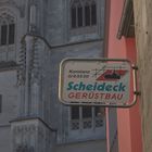 Gerüst am Bau