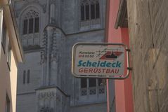 Gerüst am Bau