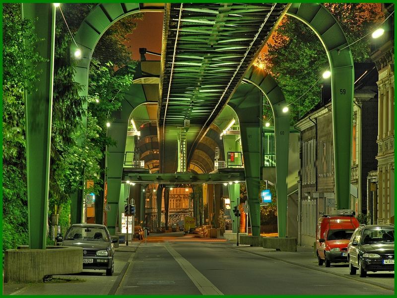 Gerüst der Wuppertaler Schwebebahn