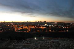 Gerusalemme al tramonto