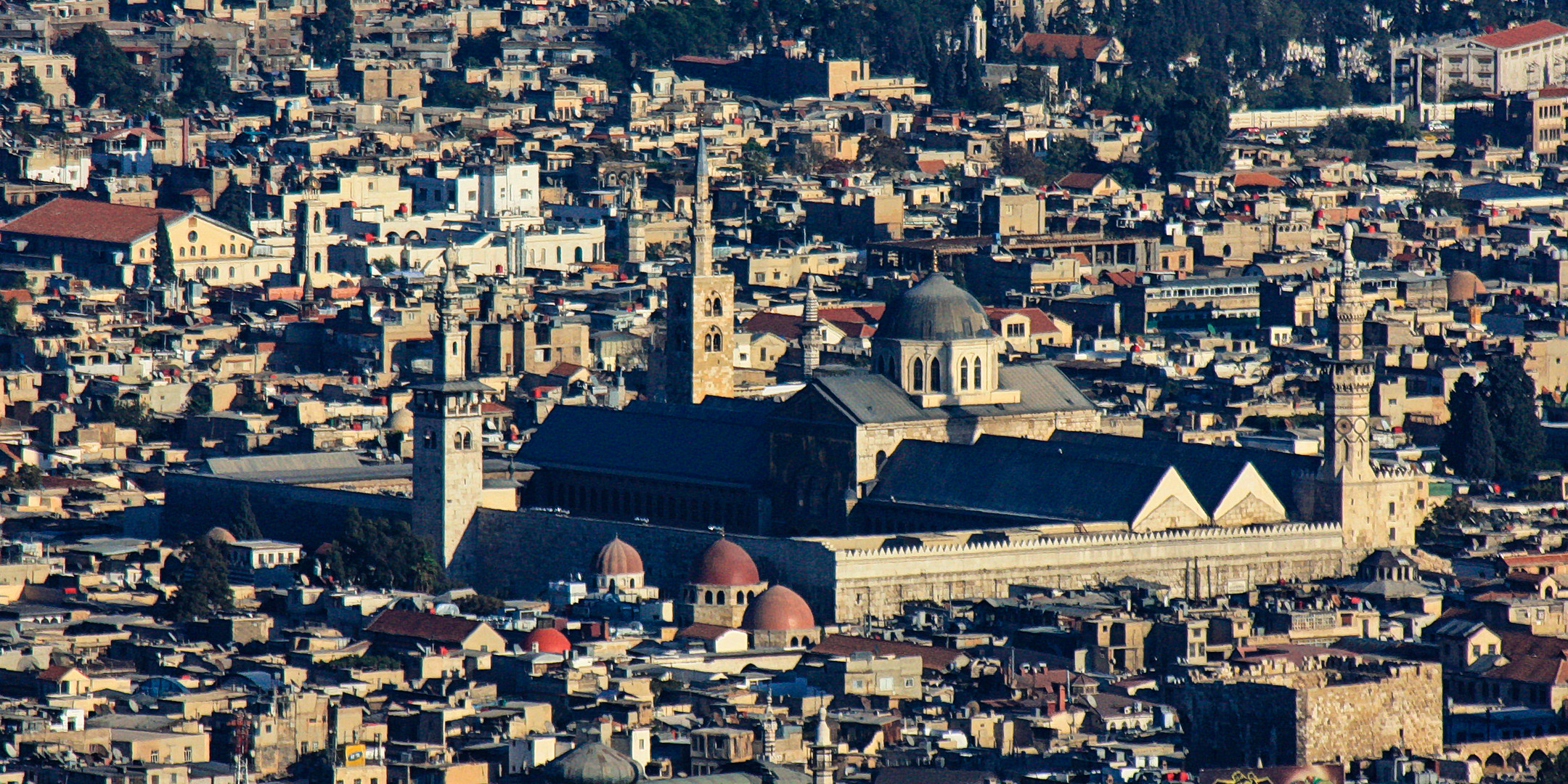 Gesamtansicht der Omayyaden-Moschee (Archivaufnahme 2009)