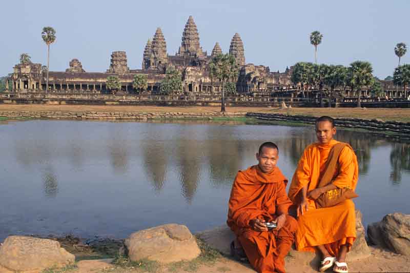 Gesamtansicht der Tempelanlage von Angkor.