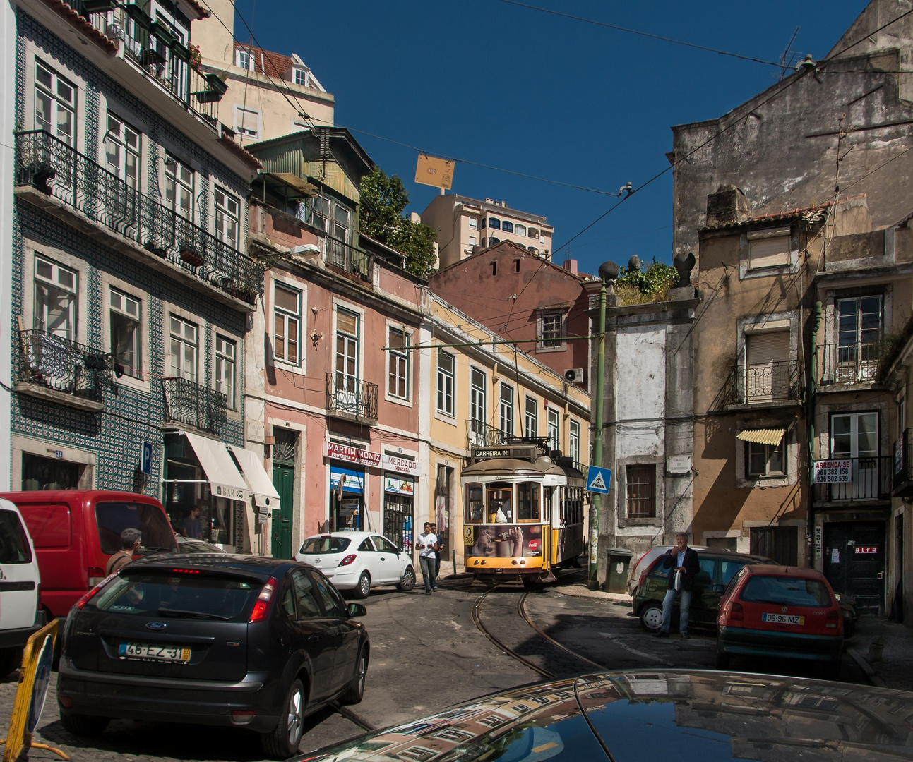 geschäftiges Treiben in Portugal