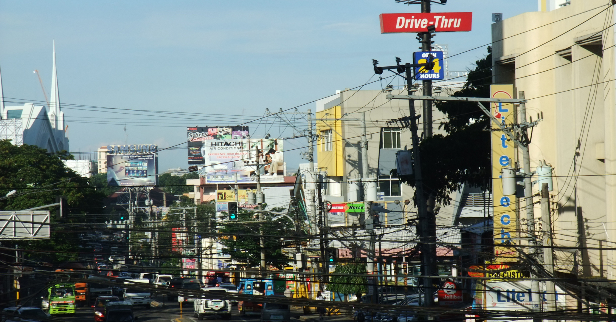 Geschäftsstraße in Cebu City / Philippinen