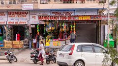 Geschäftsstraße in Jaipur - Rajastan - Indien