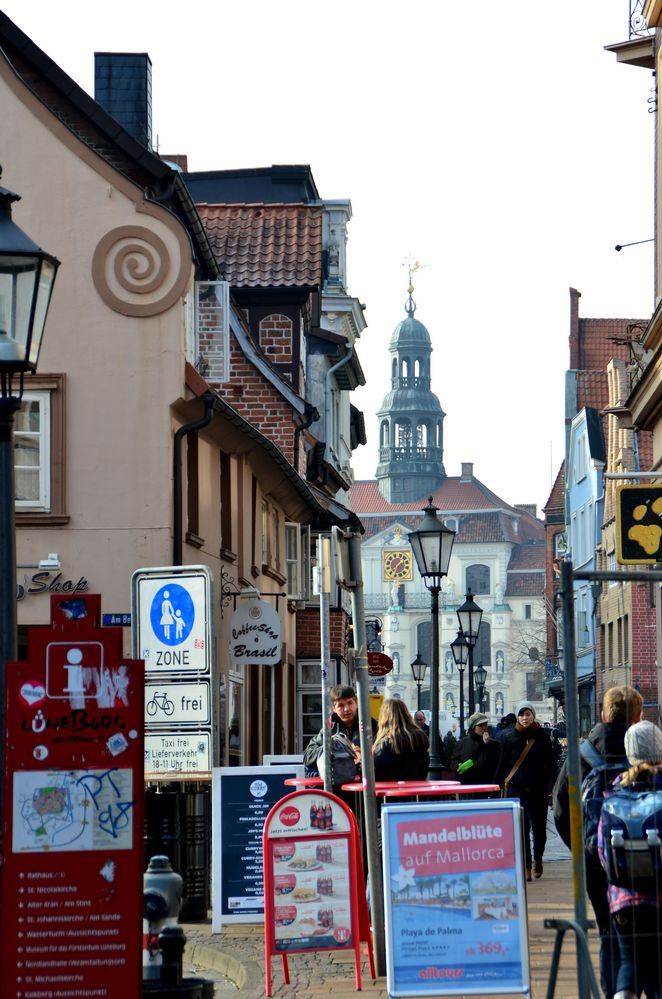 Geschäftsstraße in Lüneburg