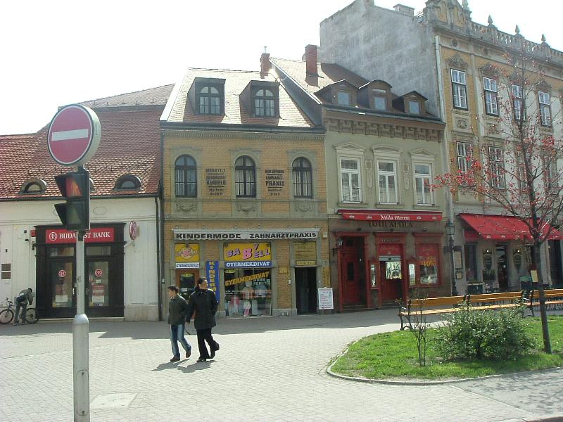 Geschäftsstraße in Sopron