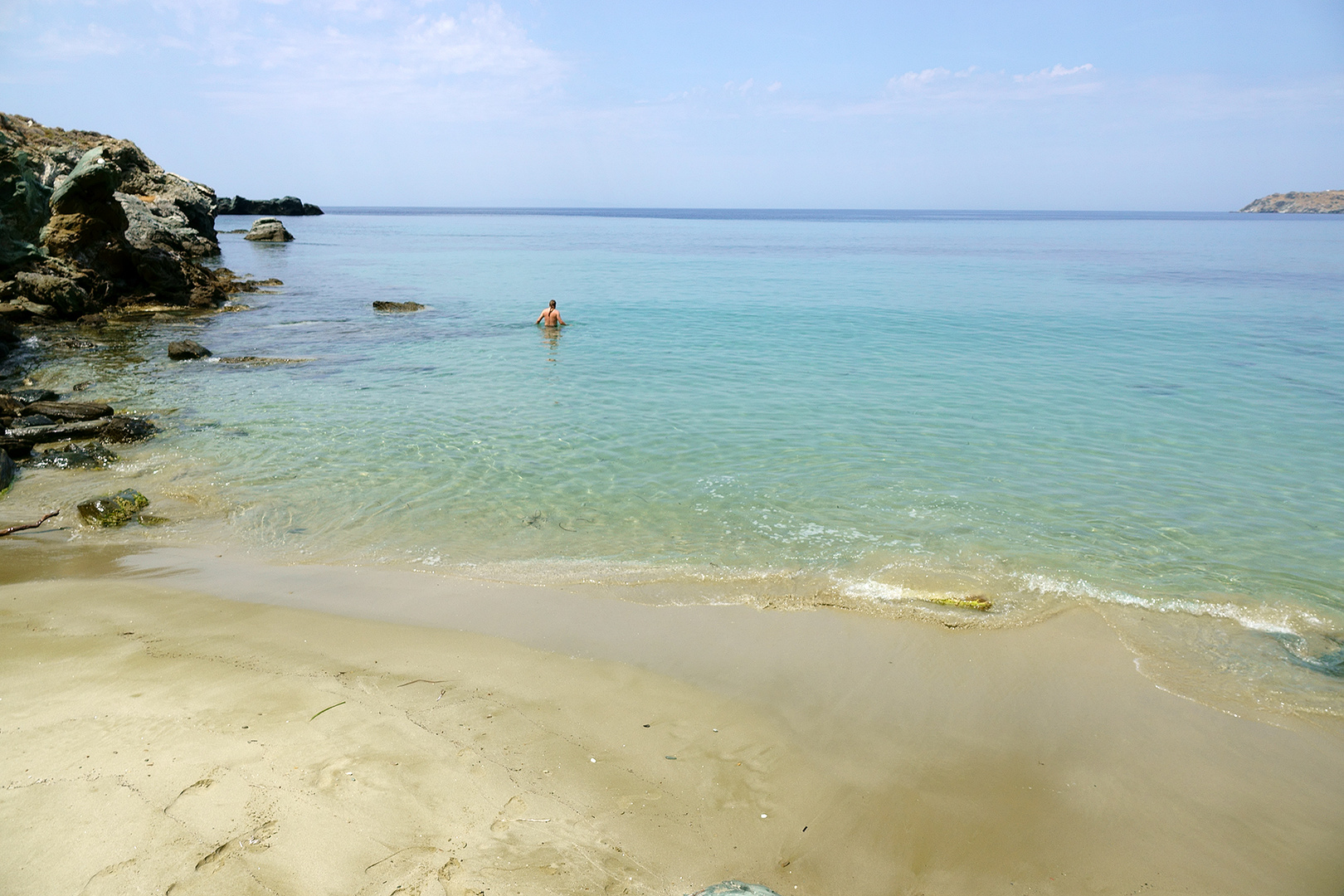 geschafft, ein Strand ganz alleine nur für uns