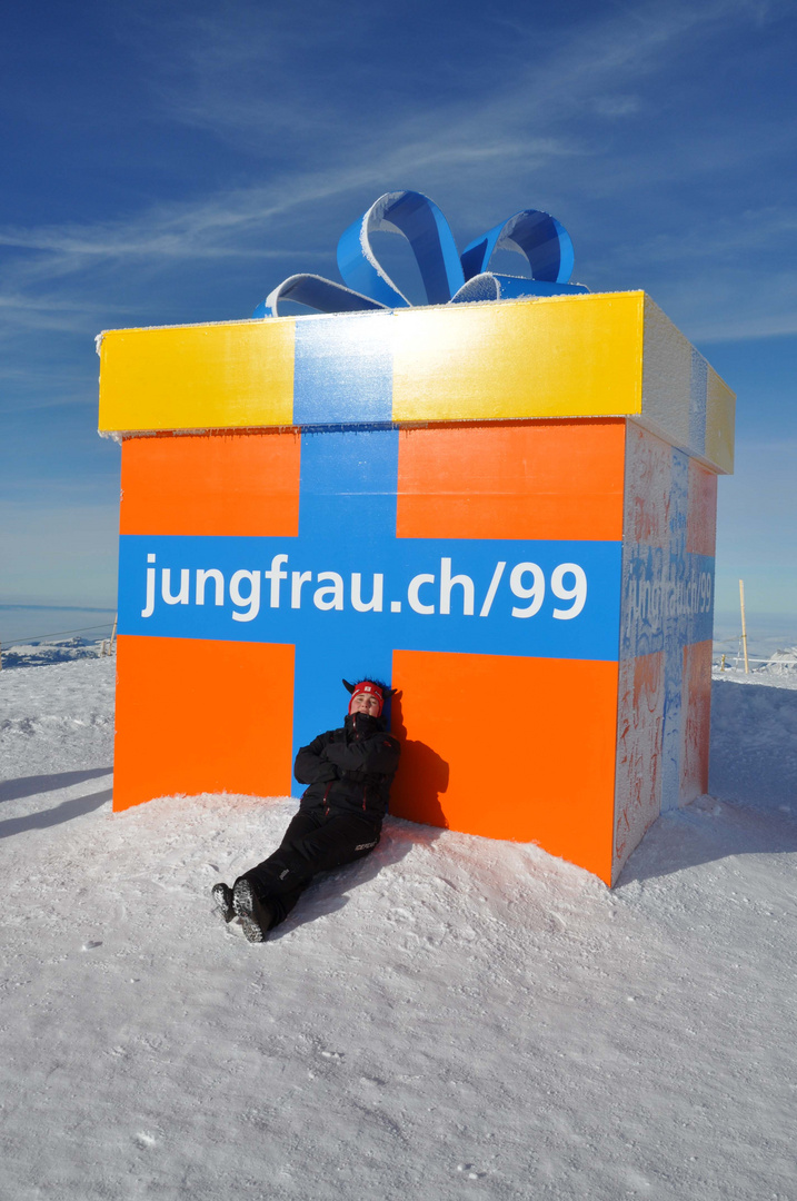 Geschenk auf dem Jungfraujoch