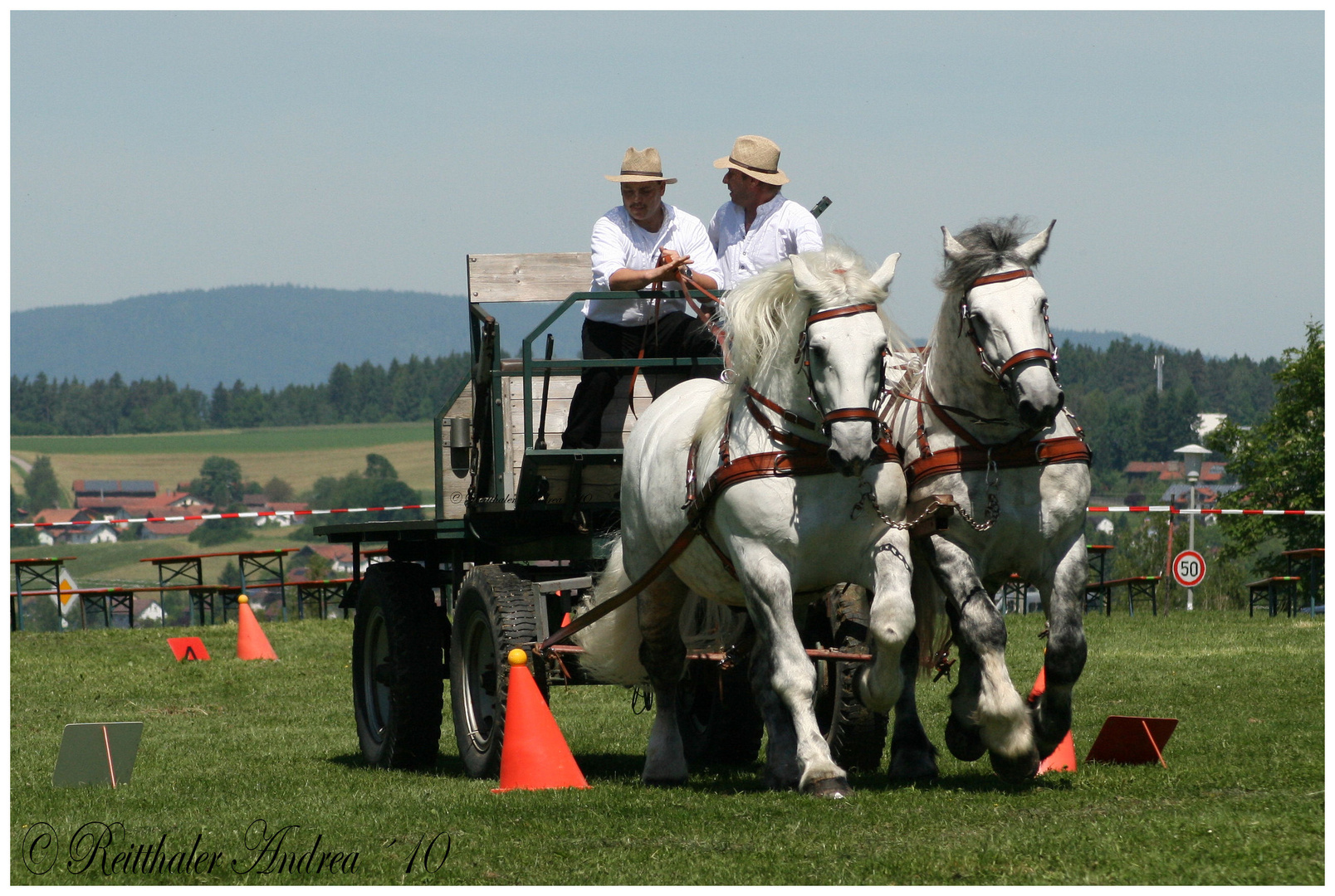 Geschicklichkeitsfahren Poschetsried - Percherons