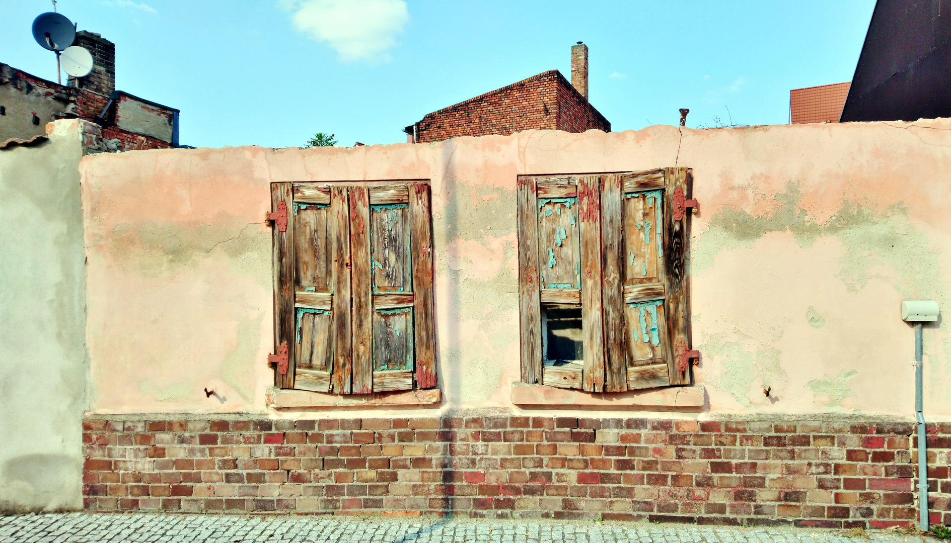 Geschlossene Fensterläden...