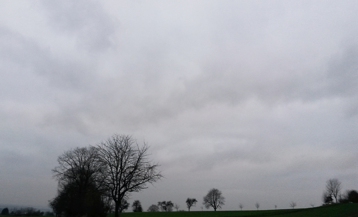 geschlossene Wolkendecke