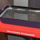 geschmolzene Schneeplastik